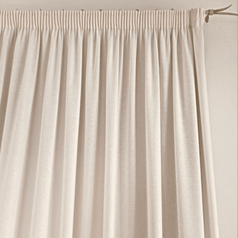 cortina rustica cruda algodón